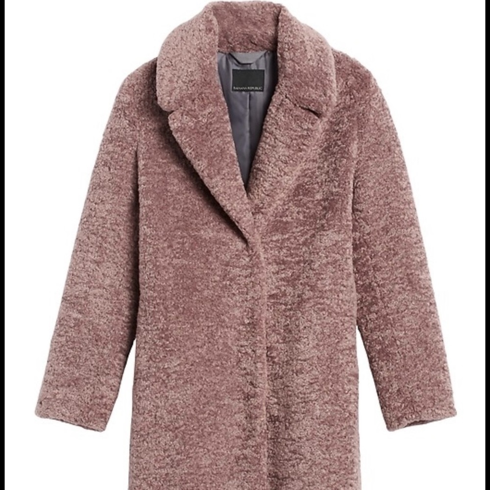 EUC Banana Republic faux lamb sterling sherpa car coat. Size XXL